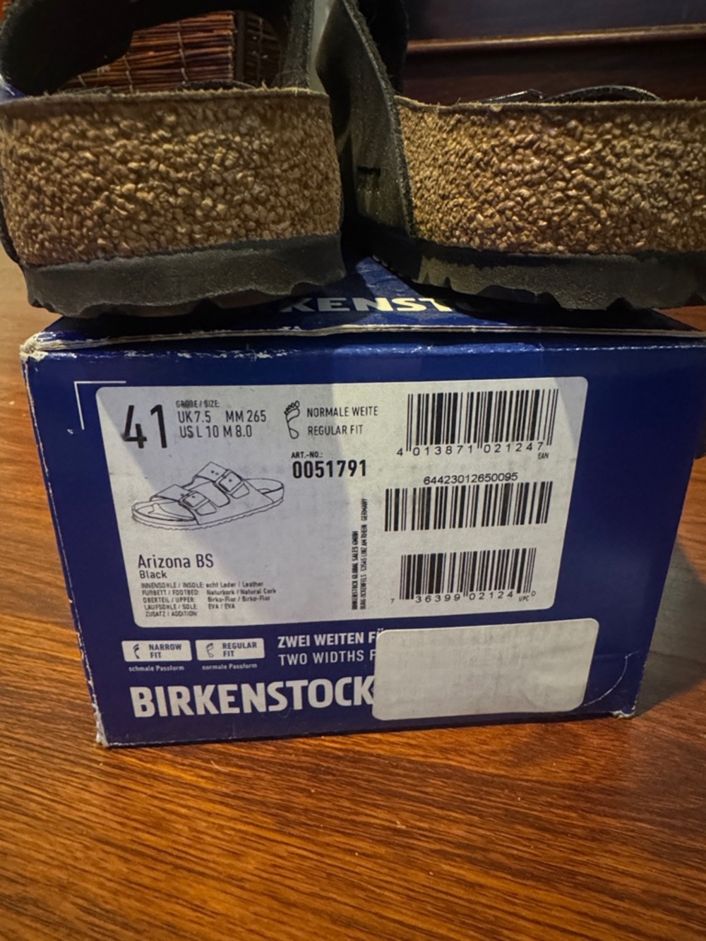 Birkenstock Black Two-Strap Men's Sandals - Picture 2 of 9
